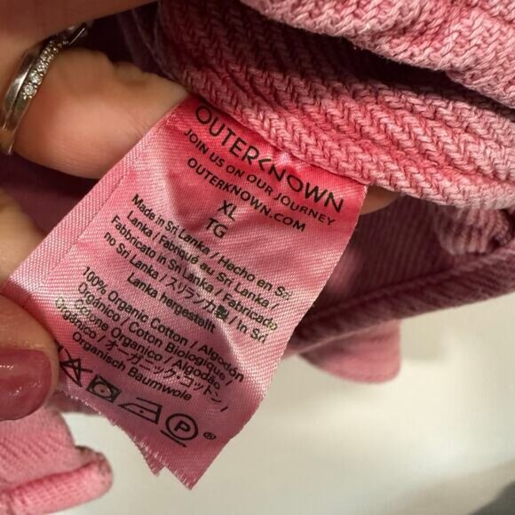 Outerknown Men's Blanket Shirt Button Front Organic Cotton XL Surf Pink - Picture 4 of 7